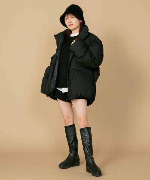 UNIIT/ユニット】 ボリュームエコダウンジャケット 防風 撥水
