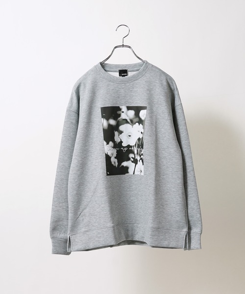 1111clothing(ワンフォークロージング)の「アートフォト 段ボールニット プルオーバー / Art Photo Neoprene Pullover / トレーナー ロンT スウェット ユニセックス(スウェット・メンズ・ホワイト系1/ブラック系3/ホワイト系3/ホワイト系2/グレー系1/ベージュ系2・L/M)」の13枚目の写真