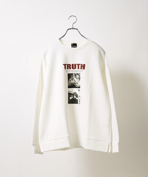 1111clothing(ワンフォークロージング)の「アートフォト 段ボールニット プルオーバー / Art Photo Neoprene Pullover / トレーナー ロンT スウェット ユニセックス(スウェット・メンズ・ホワイト系1/ブラック系3/ホワイト系3/ホワイト系2/グレー系1/ベージュ系2・L/M)」の19枚目の写真