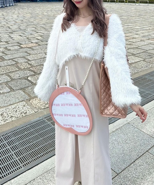 OLIVE des OLIVE（オリーブデオリーブ）の「【WEB限定カラー有】キャミワンピ×カーディガンセット　1032090270（ワンピース・レディース・ピンク/チャコールグレー/オフホワイト/ブラック・FREE）」の10枚目の写真