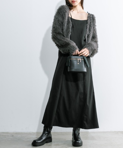 OLIVE des OLIVE（オリーブデオリーブ）の「【WEB限定カラー有】キャミワンピ×カーディガンセット　1032090270（ワンピース・レディース・ピンク/チャコールグレー/オフホワイト/ブラック・FREE）」の15枚目の写真