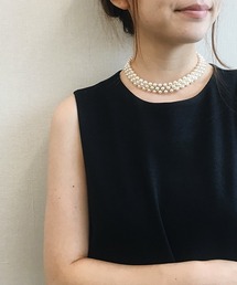 パール編み チョーカー【結婚式/パーティー/フォーマル/デイリー】