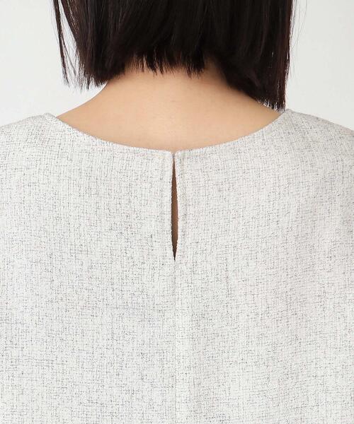 THE SHOP TK (ザ ショップ ティーケー )の「◆【セレモニー/入卒/SETUP可/洗える】ツイードペプラムブラウス(シャツ/ブラウス・レディース・ホワイト系6/ブルー系その他5/ネイビー系3・12/13)」の14枚目の写真