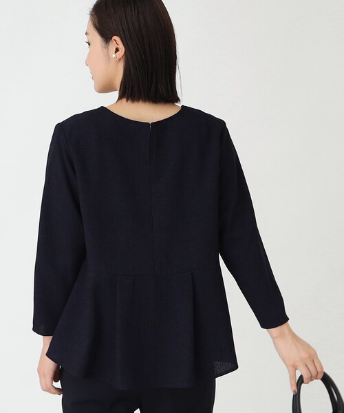 THE SHOP TK (ザ ショップ ティーケー )の「◆【セレモニー/入卒/SETUP可/洗える】ツイードペプラムブラウス(シャツ/ブラウス・レディース・ホワイト系6/ブルー系その他5/ネイビー系3・12/13)」の18枚目の写真