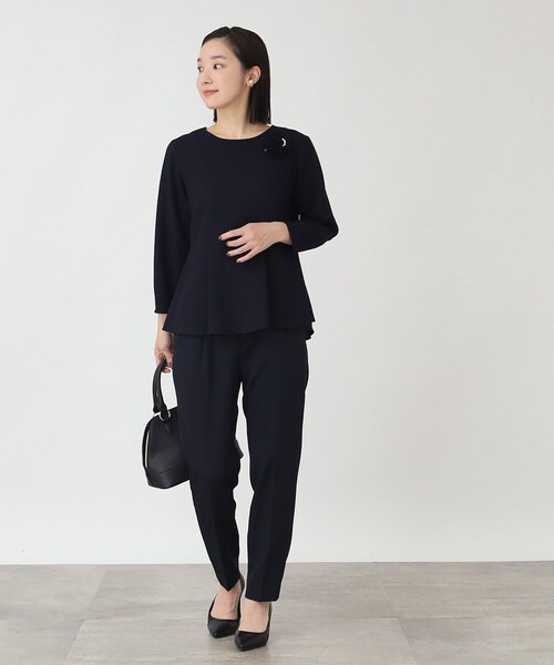 THE SHOP TK (ザ ショップ ティーケー )の「◆【セレモニー/入卒/SETUP可/洗える】ツイードペプラムブラウス(シャツ/ブラウス・レディース・ホワイト系6/ブルー系その他5/ネイビー系3・12/13)」の19枚目の写真