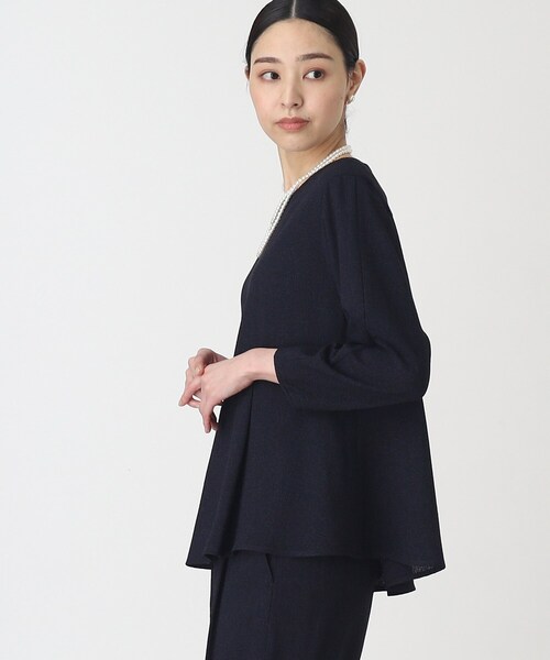 THE SHOP TK (ザ ショップ ティーケー )の「◆【セレモニー/入卒/SETUP可/洗える】ツイードペプラムブラウス(シャツ/ブラウス・レディース・ホワイト系6/ブルー系その他5/ネイビー系3・12/13)」の21枚目の写真