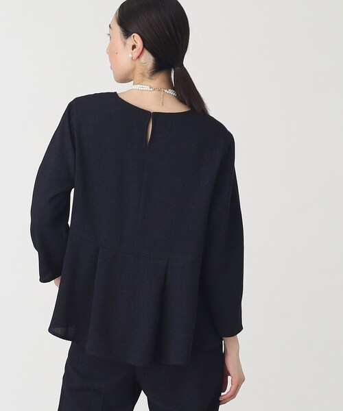 THE SHOP TK (ザ ショップ ティーケー )の「◆【セレモニー/入卒/SETUP可/洗える】ツイードペプラムブラウス(シャツ/ブラウス・レディース・ホワイト系6/ブルー系その他5/ネイビー系3・12/13)」の22枚目の写真