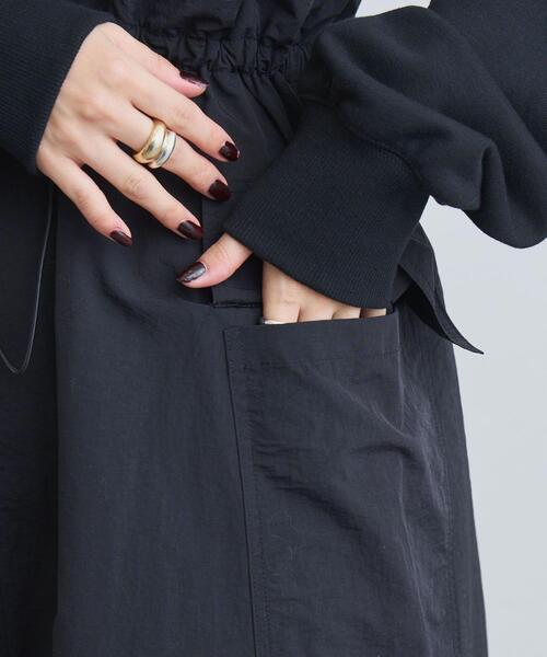 coen（コーエン）の「スウェット×カーゴドッキングワンピース（ワンピース・レディース・ブラック/ナチュラル/オリーブ・FREE）」の11枚目の写真