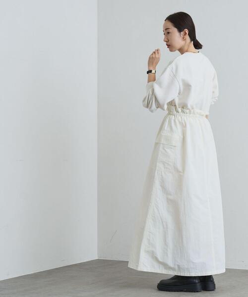 coen（コーエン）の「スウェット×カーゴドッキングワンピース（ワンピース・レディース・ブラック/ナチュラル/オリーブ・FREE）」の17枚目の写真