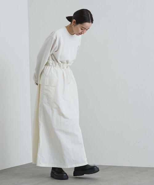 coen（コーエン）の「スウェット×カーゴドッキングワンピース（ワンピース・レディース・ブラック/ナチュラル/オリーブ・FREE）」の18枚目の写真