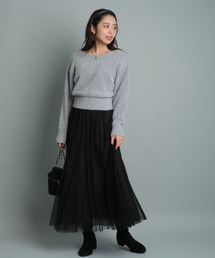 JUSGLITTY（ジャスグリッティー）の「シアードットチュールスカート