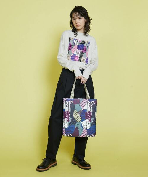 FRAPBOIS（フラボア）の「クラッカートート（トートバッグ・レディース・ブラック/パープル・FREE）」の11枚目の写真