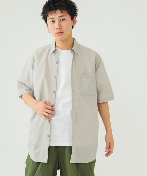 BEAMS（ビームス）の「BEAMS / 撥水 アクティブ シャツ（シャツ/ブラウス・メンズ・ブルー系その他/ブラック/ライトグレー・X-LARGE/LARGE/MEDIUM/SMALL）」の2枚目の写真