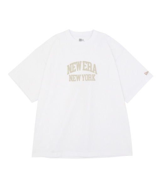 NEW ERA(ニューエラ)の「ニューエラ 半袖Tシャツ オーバーサイズ クラシックアーチロゴ(Tシャツ/カットソー・メンズ・ブラック/ストーン/ホワイト・L/M/S/XXL/XL)」の4枚目の写真