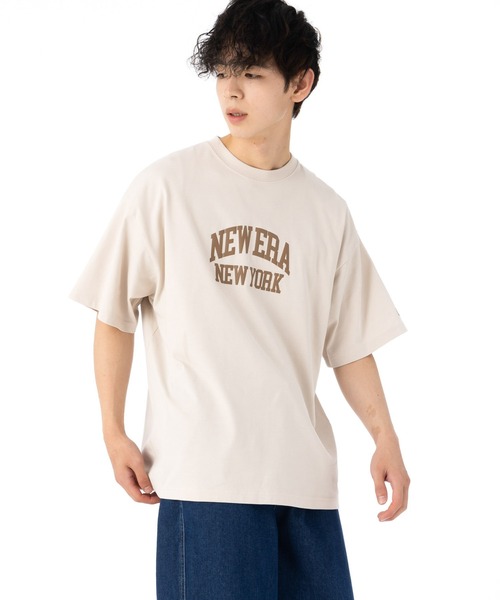 NEW ERA(ニューエラ)の「ニューエラ 半袖Tシャツ オーバーサイズ クラシックアーチロゴ(Tシャツ/カットソー・メンズ・ブラック/ストーン/ホワイト・L/M/S/XXL/XL)」の21枚目の写真