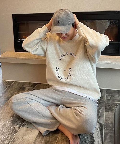 B.R.U（ブル）の「グラフィック裏起毛スウェット / トレーナー（スウェット・メンズ・ネイビー/グレー・FREE）」の14枚目の写真