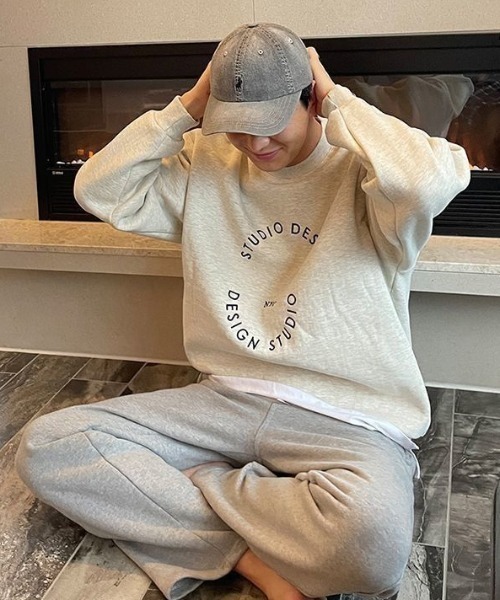 B.R.U（ブル）の「グラフィック裏起毛スウェット / トレーナー（スウェット・メンズ・ネイビー/グレー・FREE）」の9枚目の写真