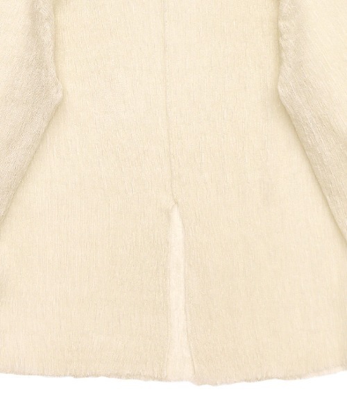 select MOCA（セレクトモカ）の「バックスリットシアーカットソー（ニット/セーター・レディース・ピンク/セージグリーン/グレイッシュベージュ/ブラック/アイボリー・FREE）」の14枚目の写真