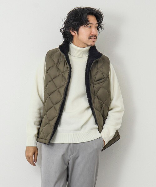 NOLLEY'S goodman（ノーリーズグッドマン）の「《ビジカジ対応》ラムウール タートルネックニット（ニット/セーター・メンズ・ネイビー/ロイヤルブルー/グレイッシュベージュ/ホワイト・L/M/S）」の13枚目の写真