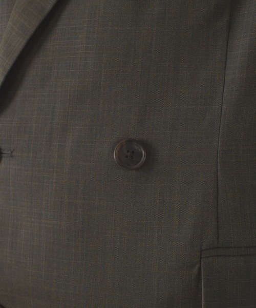 double breasted chambray tailored jacket / ダブルブレスト