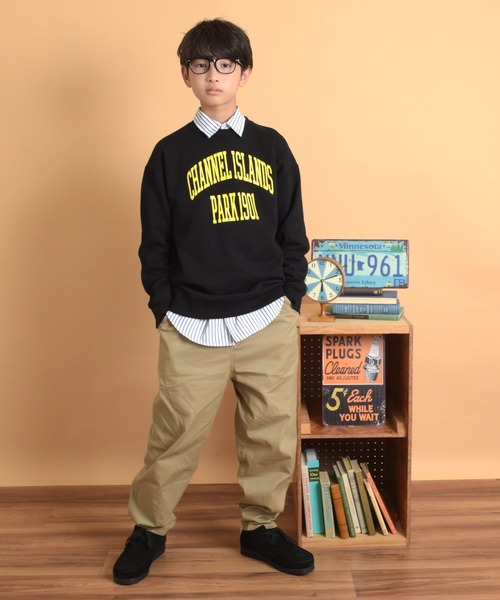 GLAZOS（グラソス）の「【大人向けサイズあり】【再入荷】【プチプラ】【あったか】裏起毛・アソートフロントロゴプリントトレーナー（その他トップス・キッズ・カーキ/グレー/ブルー/ブラック/パープル/ネイビー・170cm/160cm/150cm/140cm/130cm）」の8枚目の写真