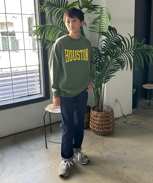 GLAZOS（グラソス）の「【大人向けサイズあり】【再入荷】【プチプラ】【あったか】裏起毛・アソートフロントロゴプリントトレーナー（その他トップス・キッズ・カーキ/グレー/ブルー/ブラック/パープル/ネイビー・170cm/160cm/150cm/140cm/130cm）」の10枚目の写真