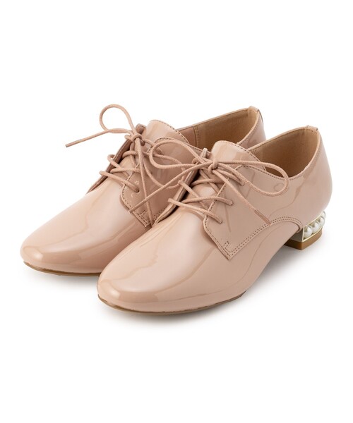 ESPERANZA（エスペランサ）の「フェイクパールヒールレースアップシューズ 24SS（ドレスシューズ・レディース・チョコ/ブラック系1・M/L/S/LL）」の6枚目の写真