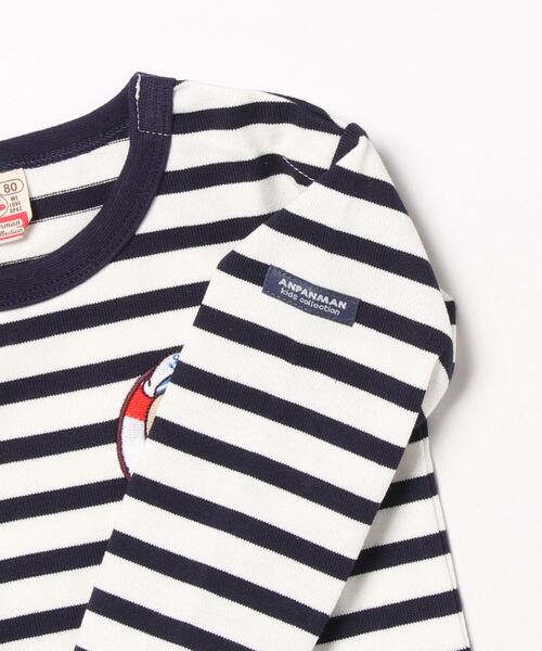 ANPANMAN KIDS COLLECTION（アンパンマンキッズコレクション）の「先染めボーダー長袖Tシャツ（Tシャツ/カットソー・キッズ・レッド/ネイビー・110cm/120cm/80ｃｍ/90cm/100cm）」の8枚目の写真