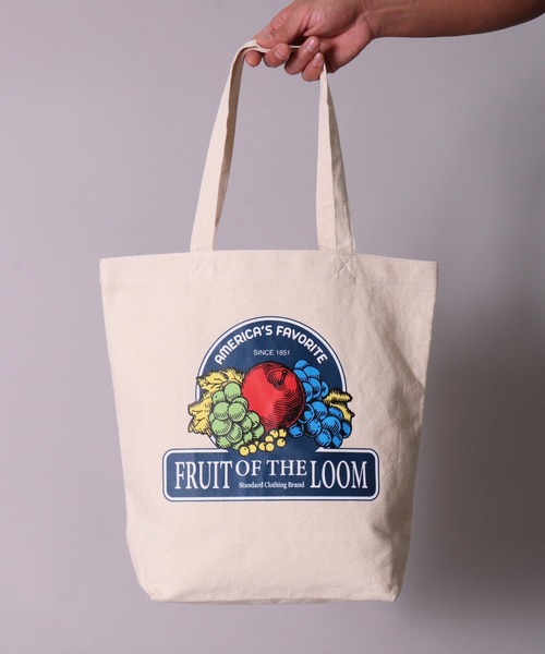 FRUIT OF THE LOOM(フルーツオブザルーム)の「(GA)【FRUIT OF THE LOOM】スーベニア キャンバス トートバッグ(トートバッグ・メンズ・アイボリー系1/アイボリー系2・ONE SIZE)」の9枚目の写真