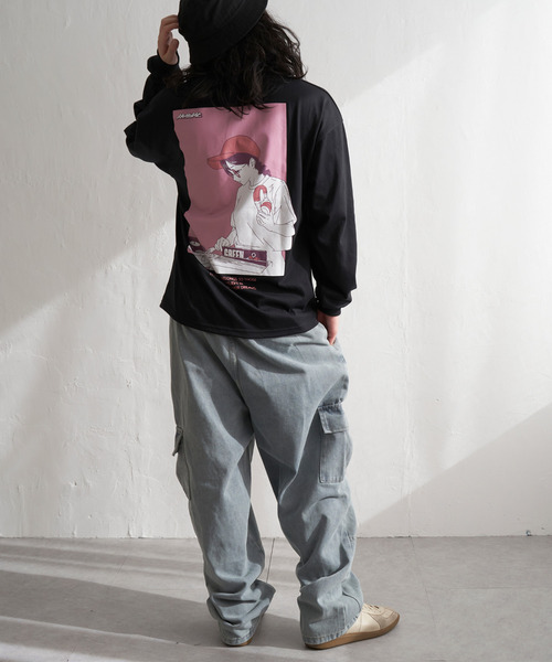 VENCEEXCHANGE(ヴァンスエクスチェンジ)の「ガールズフォトプリントロンTシャツ(Tシャツ/カットソー・メンズ・ホワイト/ブラック/グリーン/ダークグレー/ブルー系/オフホワイト・M/L)」の9枚目の写真