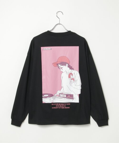 VENCEEXCHANGE(ヴァンスエクスチェンジ)の「ガールズフォトプリントロンTシャツ(Tシャツ/カットソー・メンズ・ホワイト/ブラック/グリーン/ダークグレー/ブルー系/オフホワイト・M/L)」の13枚目の写真