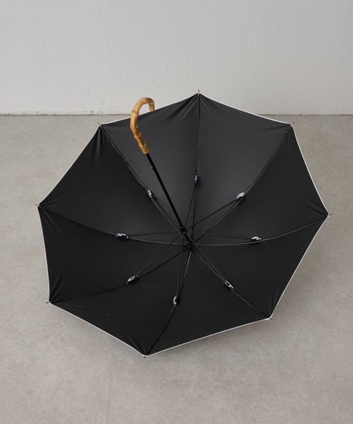 BEARDSLEY（ビアズリー）の「晴雨兼用傘（ボーダー）（長傘・レディース・スカイブルー・FREE）」の4枚目の写真