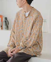 EDIFICE | インドパターン スタンドカラーシャツ(シャツ/ブラウス)