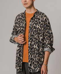 EDIFICE | インドパターン スタンドカラーシャツ(シャツ/ブラウス)