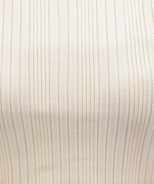 PAGEBOY（ページボーイ）の「ダブルZIPリブオフショル（ニット/セーター・レディース・ライム/オフホワイト/ブラック・FREE）」の21枚目の写真