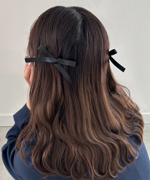 apres jour clair×ARIAZ】ヘアリボンクリップ4SET（バレッタ