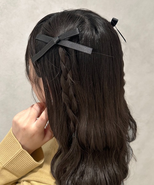 apres jour clair（アプレジュールクレア）の「【apres jour clair×ARIAZ】ヘアリボンクリップ４SET（バレッタ/ヘアクリップ・レディース・ホワイト/ライトブルー/ブラック・FREE）」の10枚目の写真