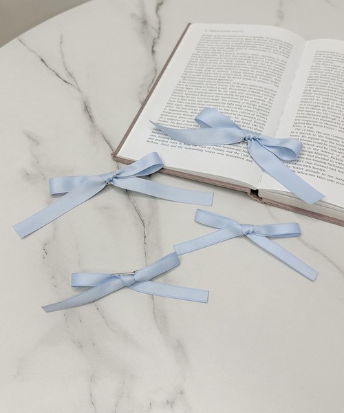 apres jour clair（アプレジュールクレア）の「【apres jour clair×ARIAZ】ヘアリボンクリップ４SET（バレッタ/ヘアクリップ・レディース・ホワイト/ライトブルー/ブラック・FREE）」の12枚目の写真