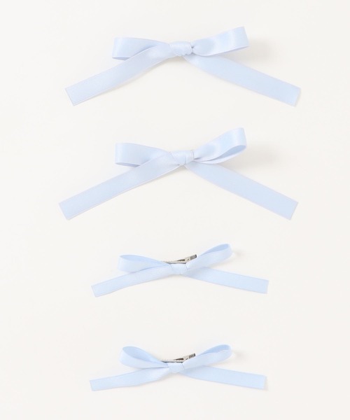 apres jour clair（アプレジュールクレア）の「【apres jour clair×ARIAZ】ヘアリボンクリップ４SET（バレッタ/ヘアクリップ・レディース・ホワイト/ライトブルー/ブラック・FREE）」の14枚目の写真