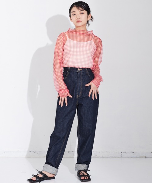 MERLOT（メルロー）の「アソートシアートップス（Tシャツ/カットソー・レディース・グレー/レッド/ホワイト/イエロー・FREE）」の6枚目の写真