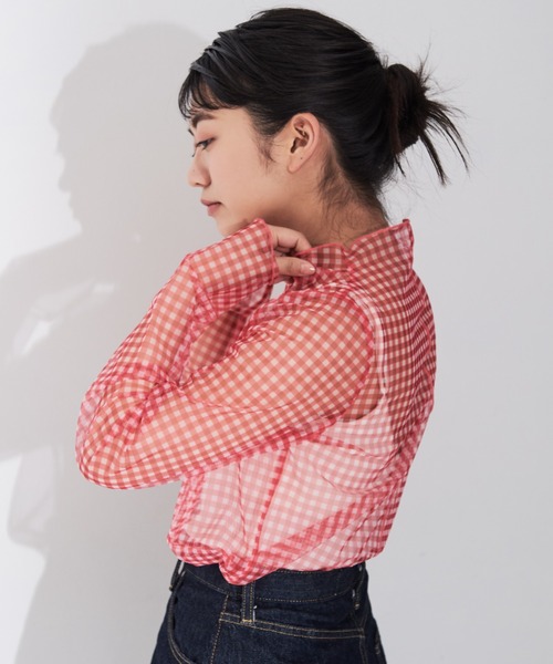 MERLOT（メルロー）の「アソートシアートップス（Tシャツ/カットソー・レディース・グレー/レッド/ホワイト/イエロー・FREE）」の5枚目の写真