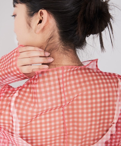 MERLOT（メルロー）の「アソートシアートップス（Tシャツ/カットソー・レディース・グレー/レッド/ホワイト/イエロー・FREE）」の8枚目の写真