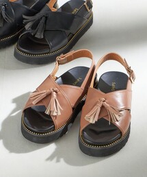 【WEB限定】タッセル クロス サンダル