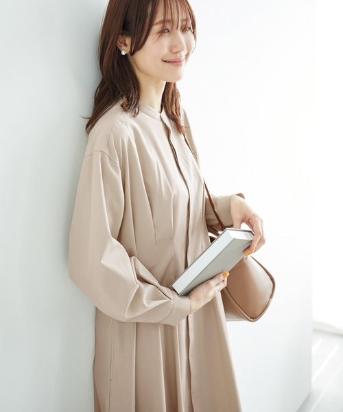 ROPE' PICNIC（ロペピクニック）の「ウエストタックワンピース（ワンピース・レディース・ネイビー/ベージュ系その他/グリーン系その他3/ブルー系その他・38）」の7枚目の写真