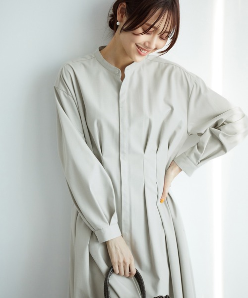 ROPE' PICNIC（ロペピクニック）の「ウエストタックワンピース（ワンピース・レディース・ネイビー/ベージュ系その他/グリーン系その他3/ブルー系その他・38）」の10枚目の写真