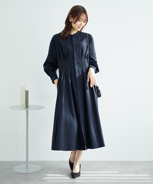 ROPE' PICNIC（ロペピクニック）の「ウエストタックワンピース（ワンピース・レディース・ネイビー/ベージュ系その他/グリーン系その他3/ブルー系その他・38）」の11枚目の写真