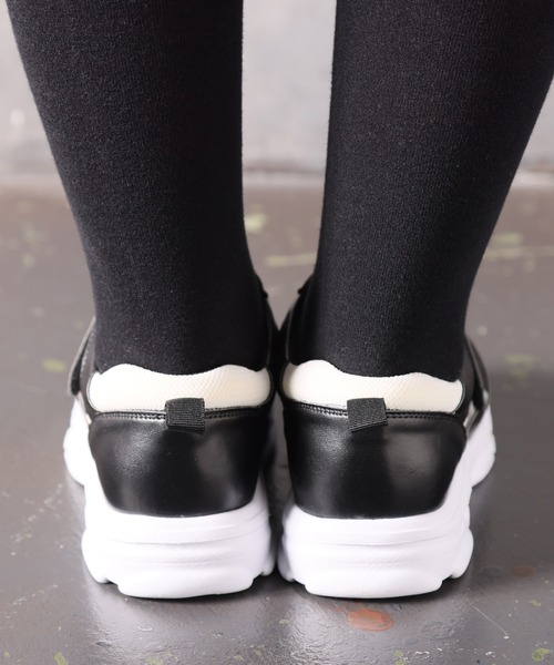 PINKHUNT（ピンクハント）の「PINKHUNT ピンクハント オーロラライン スニーカー 9161（スニーカー・キッズ・ブラック/ホワイト・S size/M size/L size）」の7枚目の写真