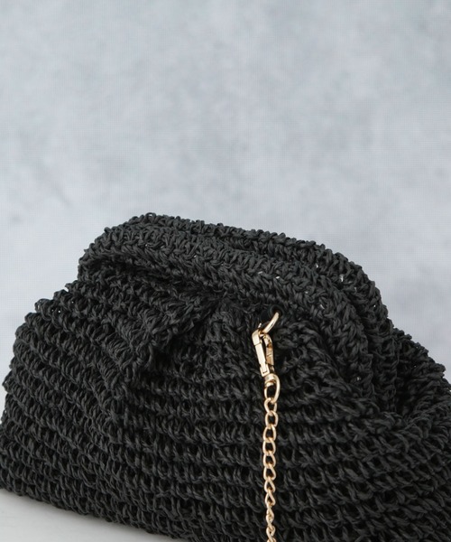 NANO universe（ナノユニバース）の「サマークラッチバッグ（クラッチバッグ・レディース・ブラック/ベージュ・FREE）」の9枚目の写真