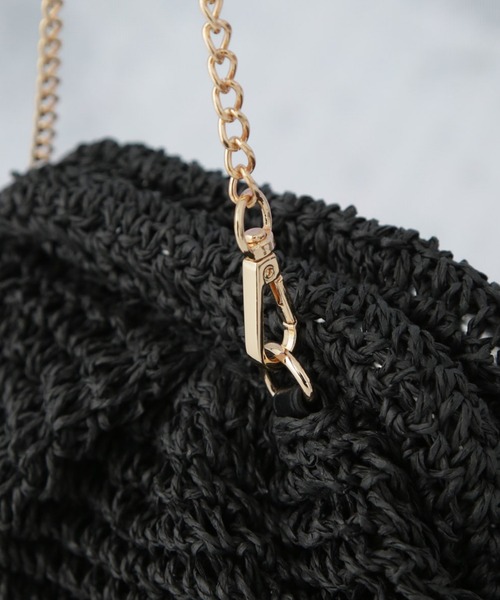 NANO universe（ナノユニバース）の「サマークラッチバッグ（クラッチバッグ・レディース・ブラック/ベージュ・FREE）」の3枚目の写真