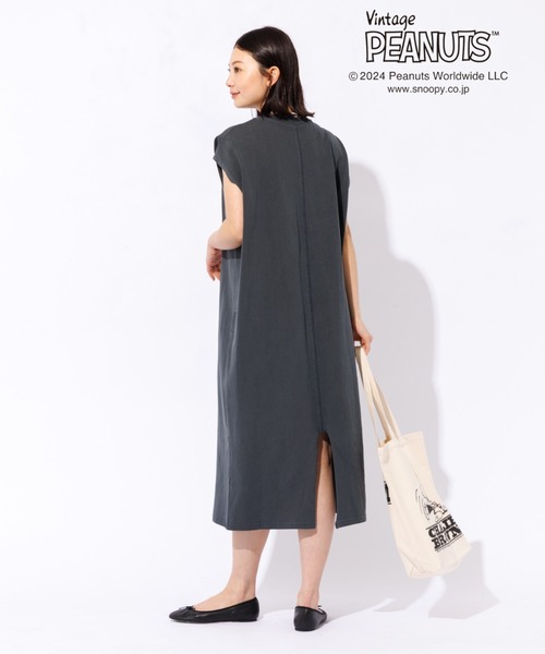 PEANUTS（ピーナッツ）の「【FRUIT OF THE LOOM】PEANUTSトートバッグ / A4サイズ対応（トートバッグ・レディース・ピンク/イエロー/ブルー/グリーン/アイボリー・フリー）」の15枚目の写真